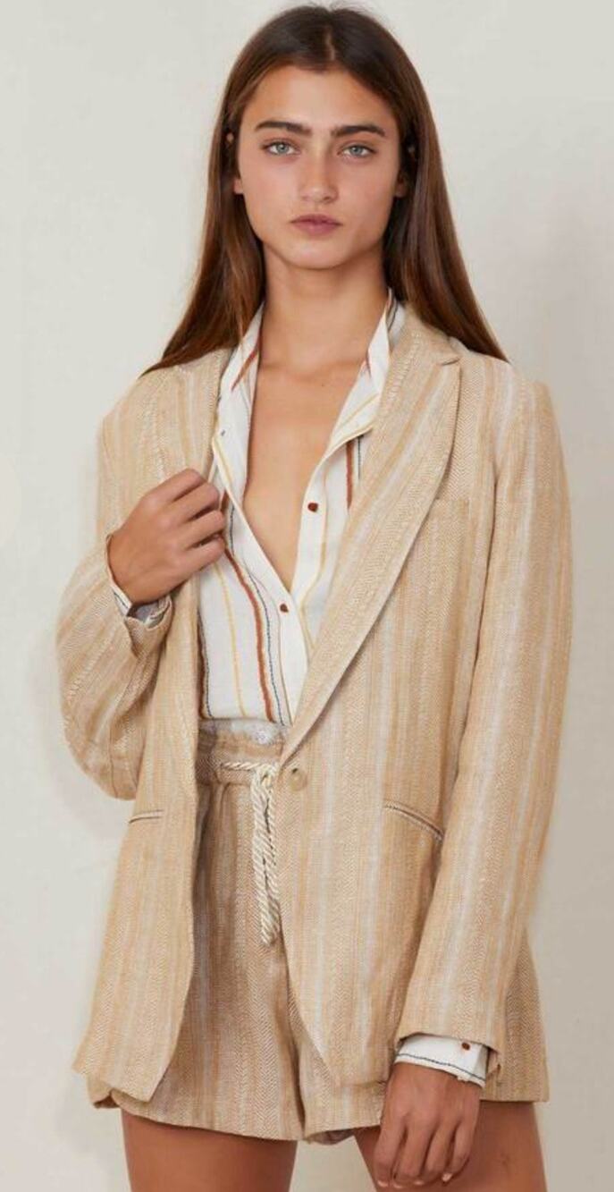 Forte Forte Ladies Size 0 100% Cotton Long Sleeve Blazer